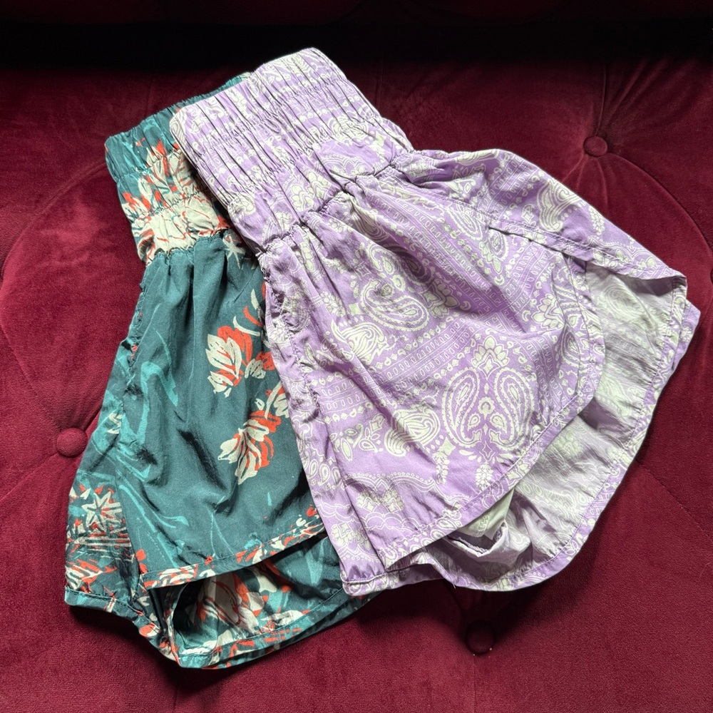 FP Movement Free People Bundle Empire Jewel Purple Paisley The Way Home Shorts